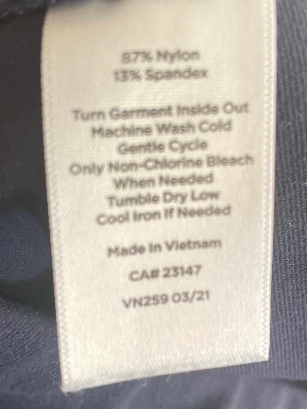 🌸T by Talbots Blue Mid-weight Leggings with Hip Pockets Size XL - Picture 6 of 9